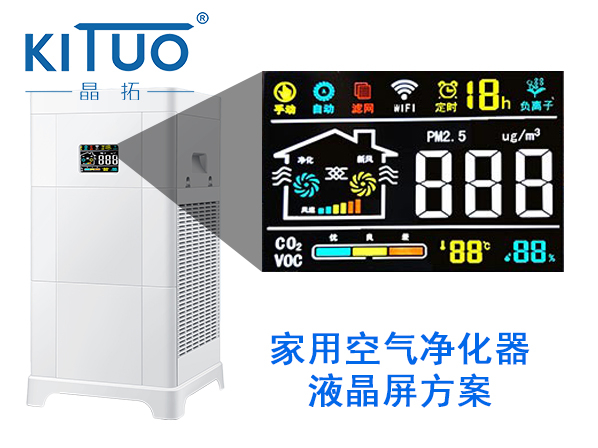 晶拓LCD液晶屏應用于新風、空氣凈化器